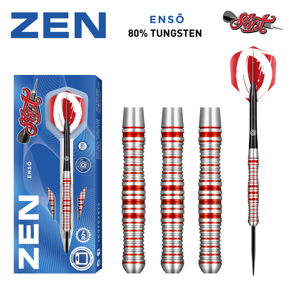 Zen Kensho Soft Tip Dart Set - 90% Tungsten Precision main image 1