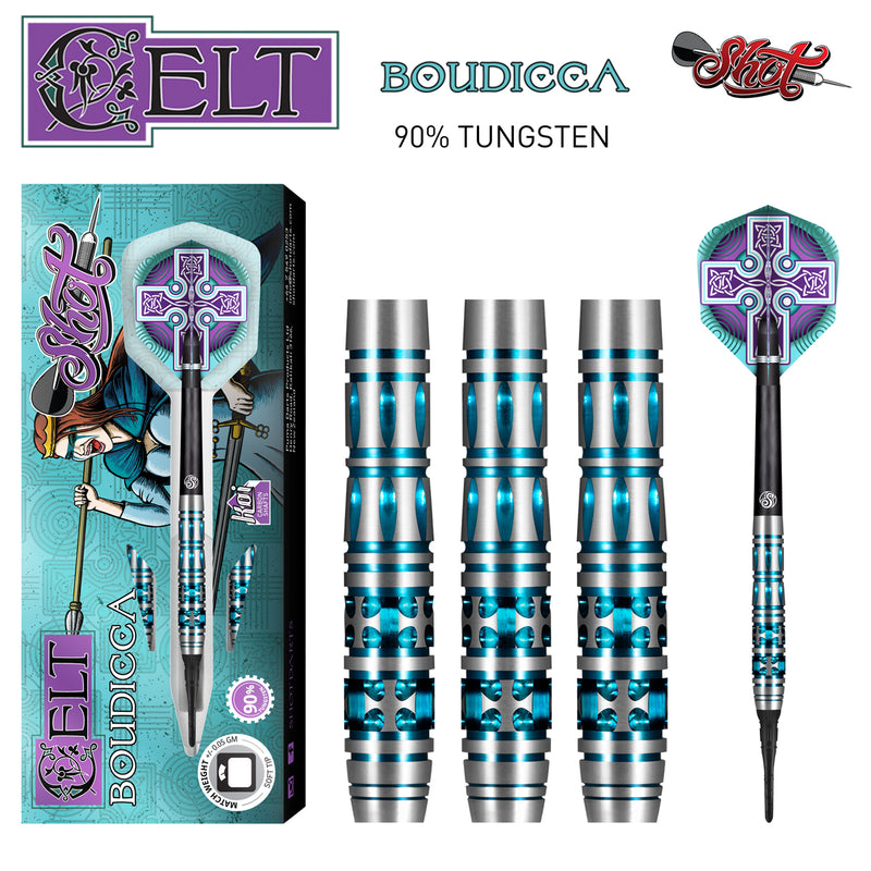 Celt Boudicca Soft Tip Dart Set-90% Tungsten