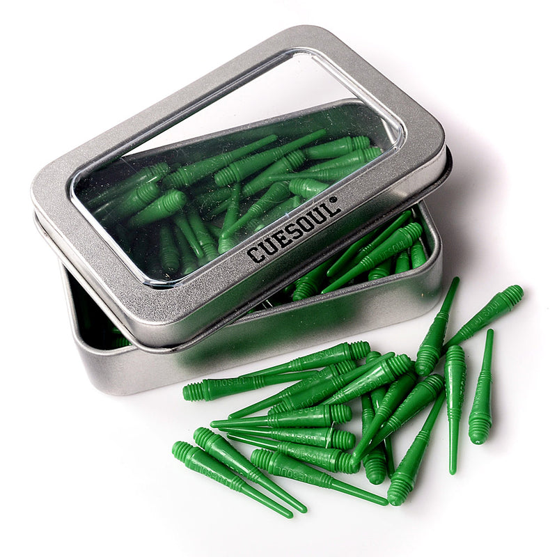CUESOUL Durable Soft Tip, Pack of 100pcs packed in Metal Box