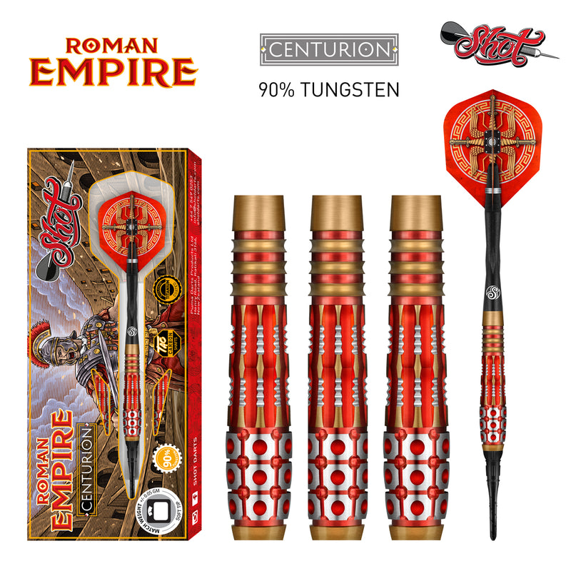 Roman Empire Centurion Soft Tip Dart Set-90% Tungsten