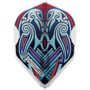 Shot L-Style EZ L3 Shape Dart Flights-Viking Raven Blue