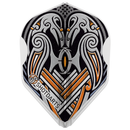 Shot L-Style EZ L3 Shape Dart Flights-Viking Raven Black