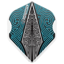 Shot L-Style EZ L1 Standard Dart Flights-Odin's Spear Blue