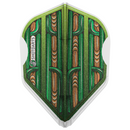 Shot L-Style EZ L3 Shape Dart Flights-Warrior Rutene Green