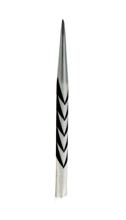 Tribal Weapon Silver Cinder Grip Steel Tip Points - Standard Size