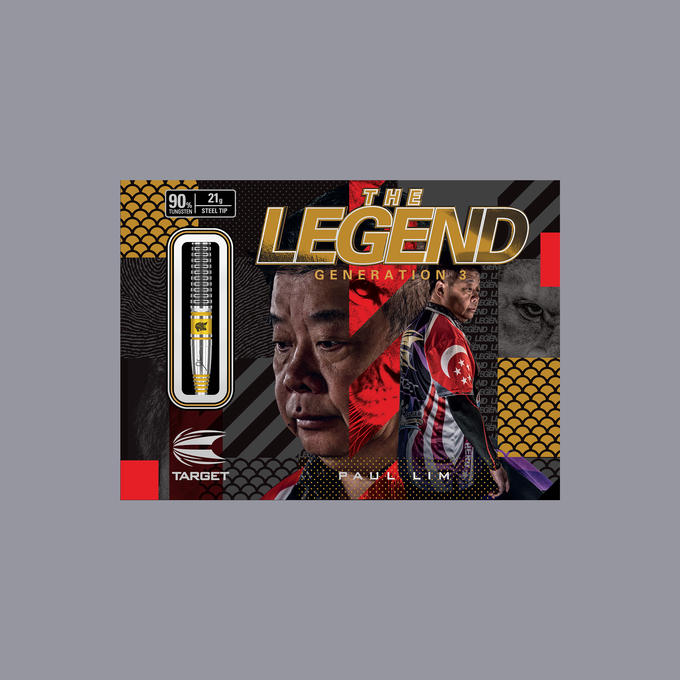 The Legend Paul Lim G3 Steel Tip Darts - 21gm