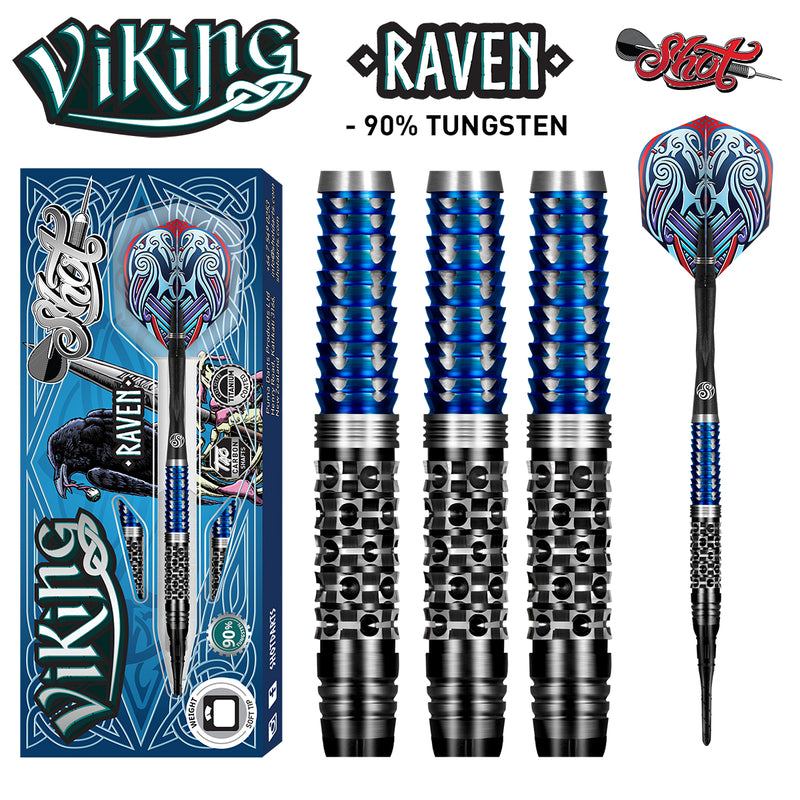 Viking Raven Soft Tip Dart Set-90%-Tungsten