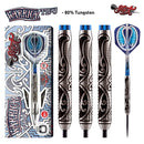 Warrior Tipu Steel Tip Dart Set-Front Weighted 80% Tungsten Barrels