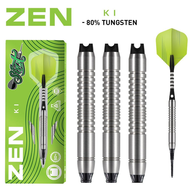 Zen Ki Soft Tip Dart Set-80% Tungsten