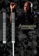 Dynasty A-Flow Assegais Leonard Gates Black Line Coating Type x 20.5g Steel Tip Dart
